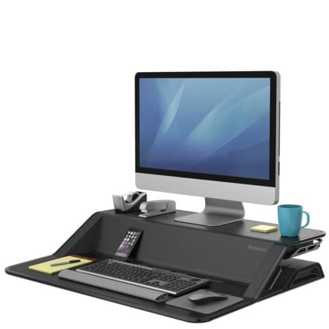 Sitz-Steh Workstation Lotus (TM), höhenverstellbar, schwarz FELLOWES 007901