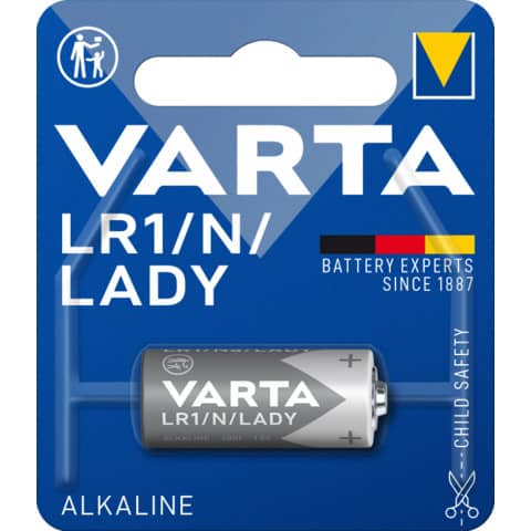 Batterie Alkali-Mangan, LR1/N/Lady, 1 Stück VARTA 04001101401