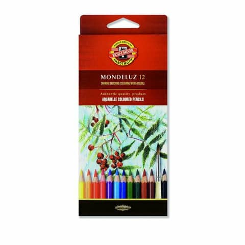 Aquarell- Künstlerfarbstifte 12er Pack im Pappetui KOH-I-NOOR 3716