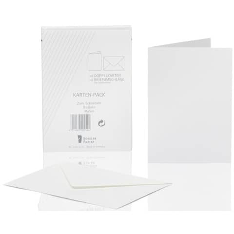 Kartenpackung, A6hd, 10 Stück, weiß RÖSSLER 21001001