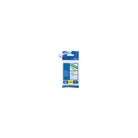 Schriftband, 12mmx4m,schwarz/pastellblau BROTHER TZEMQ531