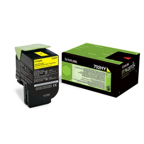 Lasertoner 702HY yellow   Return HY LEXMARK 70C2HY0