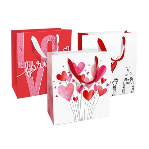 Geschenktragetasche Love, 21 x 18 x 8 cm, sortiert BRAUN+COMPANY 1582-25352/PBS