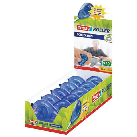 Korrekturroller ecoLogo® Seitwärtsroller 10m x 4,2 mm TESA 59812-00000-00
