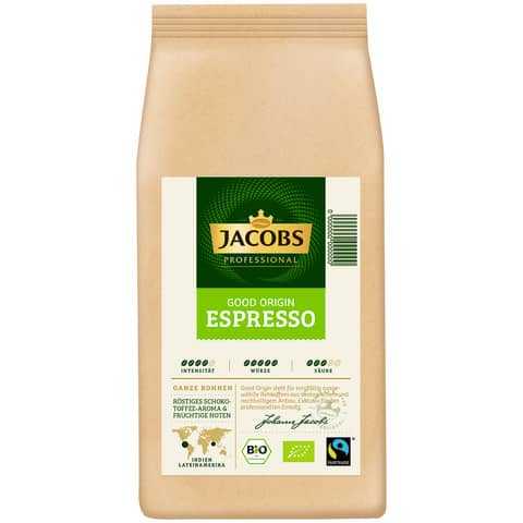 Kaffee Good Origin Espresso 1000g Bohne JACOBS PROFESSIONAL 4057127