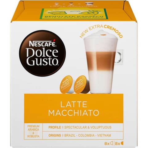 Kaffeekapseln Dolce Gusto LatteMacchiato, 8+8 Stück NESCAFÉ DOLCE GUSTO 356606