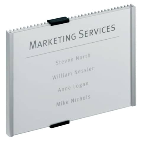 Türschild Info Sign, 210x148,5mm, metallic-silber DURABLE 4805.23