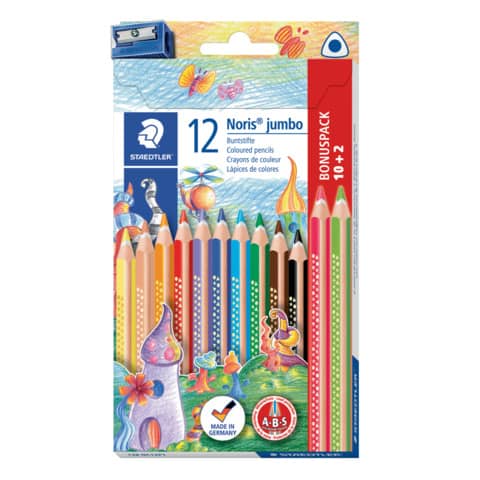 Farbstiftetui Noris® colour, 4mm, 12 Stück STAEDTLER 128 NC12P1