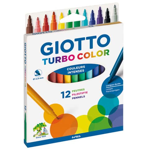 Farbstiftetui Turbo Color, 12 Stück GIOTTO F071900