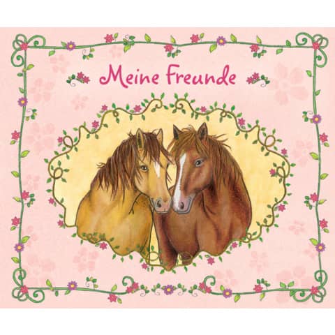 Freundebuch Pferde  -0 21,0x17,5cm LOEWE 6789