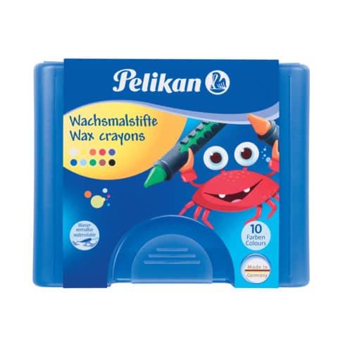 Wachsmalstift, wasserlöslich, 10 Stück PELIKAN 400191603