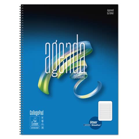 Collegeblock A4 80 Blatt kariert weiß  Agenda Wochenplan URSUS Style 608547000