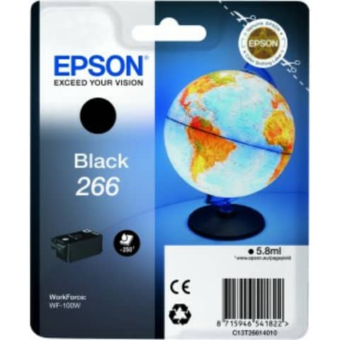 Inkjetpatrone Nr.266 schwarz EPSON C13T26614010