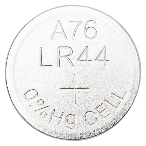 Knopfzellen-Batterie Alkali-Mangan LR44/AG13, 10 Stück Q-CONNECT KF14557