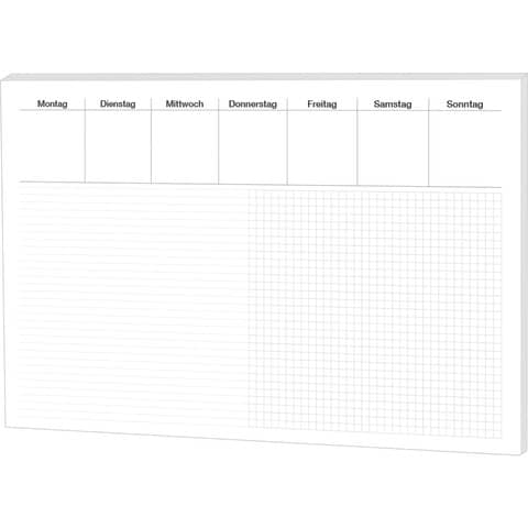 Schreibunterlage Office - Liniert & Kariert 480 x 330 mm, 30 Blatt RNK 46632