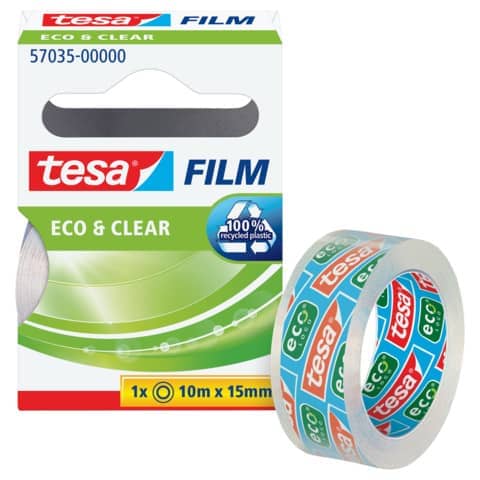 Klebefilm tesafilm® Eco & Clear, 10mx15mm, matt TESA 57035-00000-01