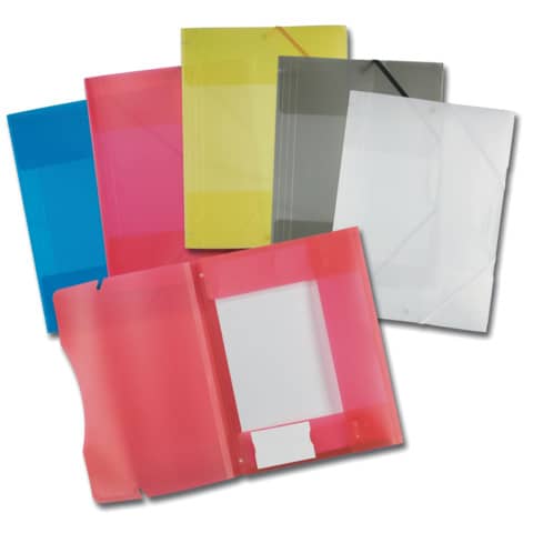 Sammelmappe, A4, Plastik, 5 Stück, sortiert FOLIA 6989