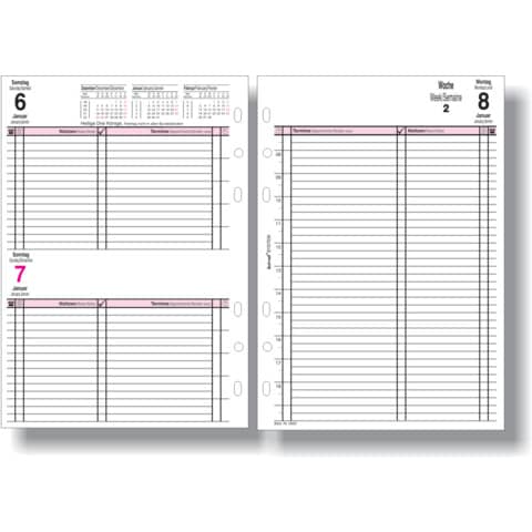 Manager Kalender A5, Bind System, 1 Tag/1 Seite BIND 550325