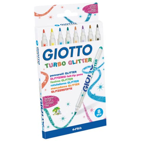 Faserschreiber Giotto Turbo Glitter, 8 Stück GIOTTO F425800