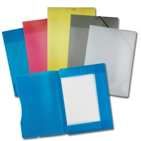 Gummizugmappe, A3, Kunststoff, sortiert FOLIA 6999