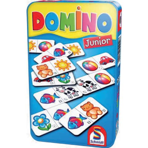 Spiel Domino Junior   in Metalldose SCHMIDT 51240