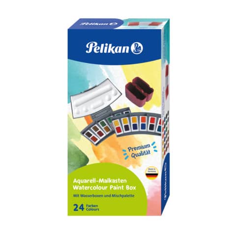 Farbkasten Aquarell 725D/24N, 24 Farben PELIKAN 400142600