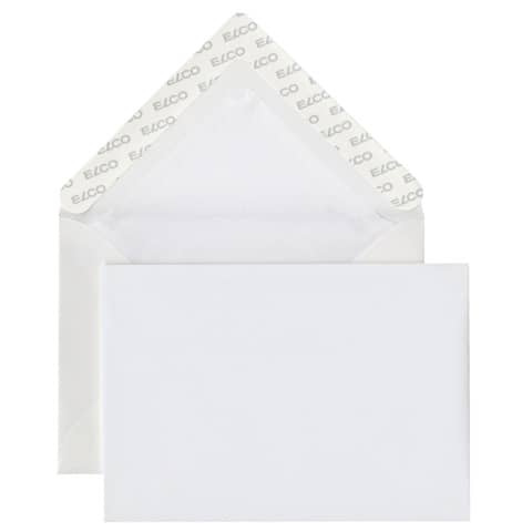Briefumschlag Prestige mit Fenster, C6, 120g/m², haftklebend, 25 Stück, weiß ELCO 73127.12