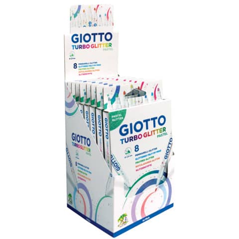 Faserschreiber Giotto Turbo Glitter, 8 Stück, Pastell GIOTTO F426300