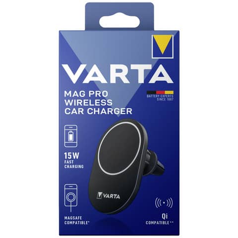 Ladegerät Mag Pro Wireless Car Charger Box schwarz VARTA 57902 101 111