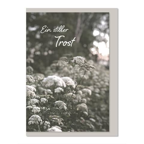 Trauerkarte Ein stiller Trost KOMMA³ 04-672