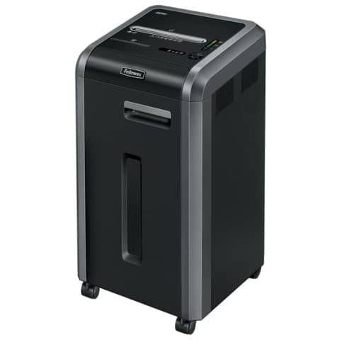 Aktenvernichter Powershred® 225Ci, Partikelschnitt 4x38mm, P4, 24 Blatt, silber/schwarz FELLOWES 4622001