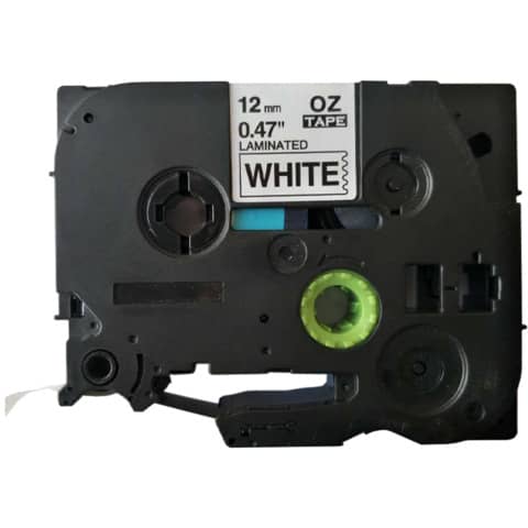 Schriftband, 12mmx8m, schwarz/weiß Q-CONNECT KF18797