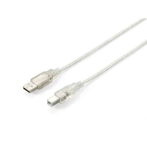 USB 2.0 Cable Type A Male to Type B Male, 1,8m EQUIP 128650