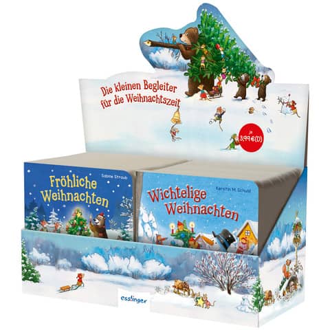 Weihnachtsbuch Wimmelbox, 2Titel ESSLINGER 500486