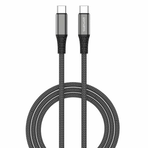 USB-C auf USB-C Kabel PremiumCord, 100W, 3m, schwarz 4SMARTS 317032