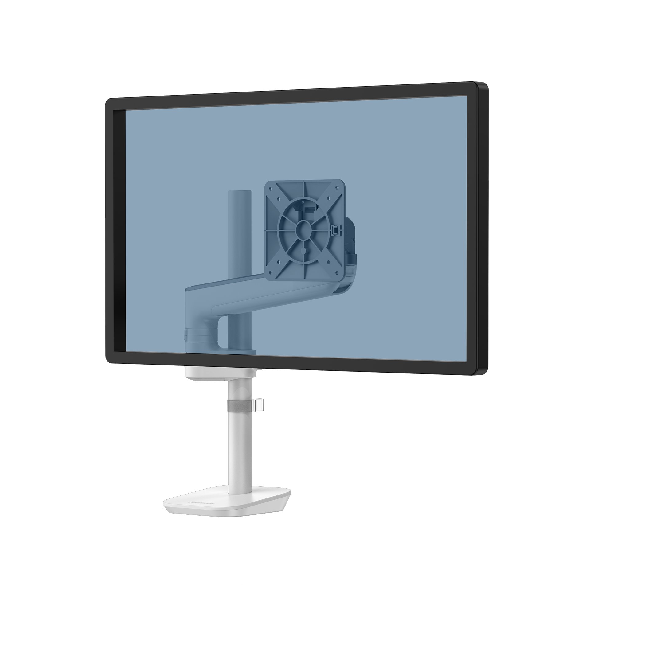 RisingEX™ 1F Monitorarm - Designer Weiß/Silber