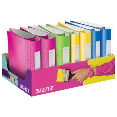 Qualitäts-Ordner Active WOW, A4, 60/80mm, PP, sortiert LEITZ 9531-00-00