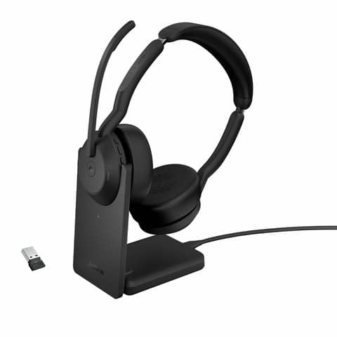 Headset Evolve2 55 Stereo+Basis+Link380a, kabellos, bluetooth, USB-C, schwarz JABRA 25599-999-989