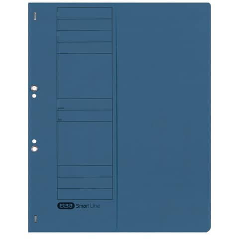 Ösenhefter, A4, 250 g/m², halber Deckel, kfm-/Amtsheftung, Manilakarton, blau ELBA 100560000