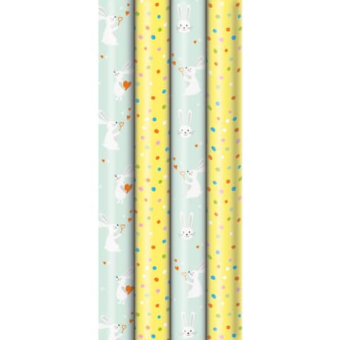 Geschenkpapierrolle Ostern, 2mx70cm, sortiert ZÖWIE 33073 5A5225