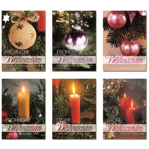 Doppeltext-Weihnachtspostkarte, sortiert  22-3029