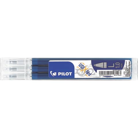 Tintenrollermine FriXion Ball/Clicker, 0,5mm, 3 Stück, blauschwarz PILOT BLSFR10-BB-S3-E