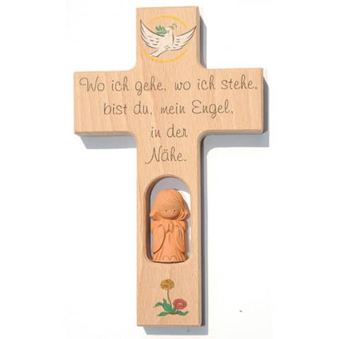 Kinderkreuz mit Spruch, 20x12cm  N409