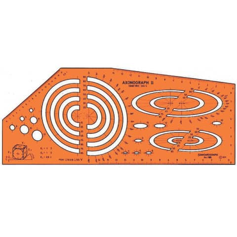 Schablone Dimetric STANDARDGRAPH 1185