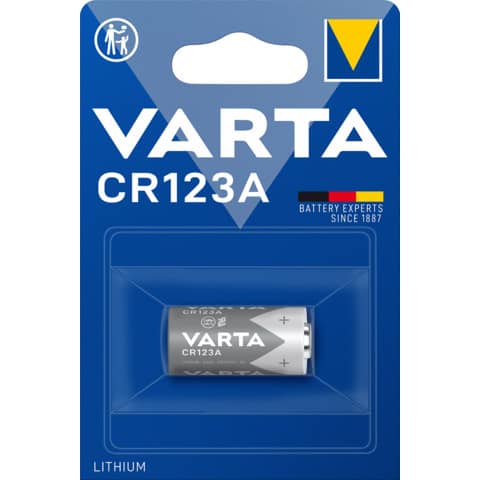 Batterie Lithium Professional, CR123A, 1 Stück VARTA 06205301401