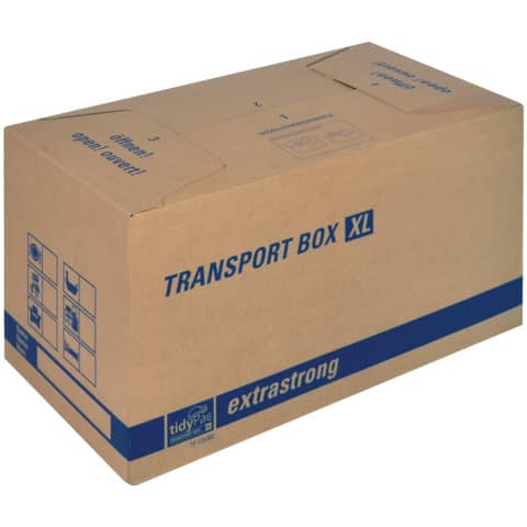 Transportbox XL, 650 x 350 x 370 mm, braun TIDYPAC 30000926