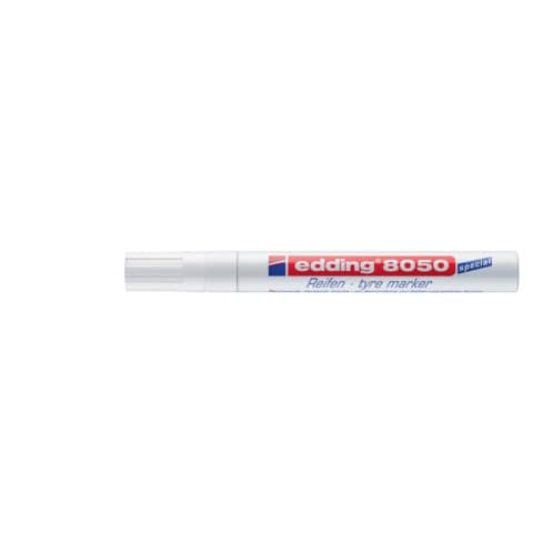 Reifenmarker 8050, 2-4mm, weiß EDDING 8050049