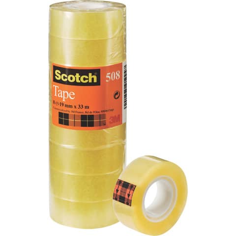 Klebefilm transparent 508, PP, 19 mm x 33 m, 8 Rollen SCOTCH 5081933