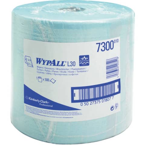 Wischtuch Rolle L20, 2-lagig, blau WYPALL 7300