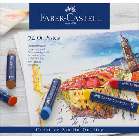 Ölpastellkreide Goldfaber, Studio, 24 Stück, sortiert FABER CASTELL 127024